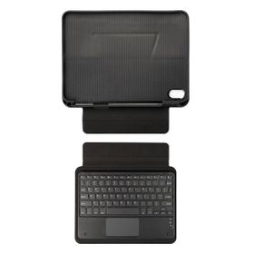Zore Apple iPad Air 10.9 2020 4. Nesil Border Keyboard Bluetooh Bağlantılı Standlı Klavyeli Tablet Kılıf