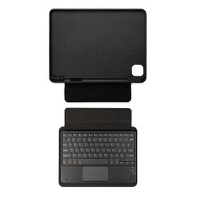 Zore Apple iPad Air 10.9 2020 4. Nesil Border Keyboard Bluetooh Bağlantılı Standlı Klavyeli Tablet Kılıf