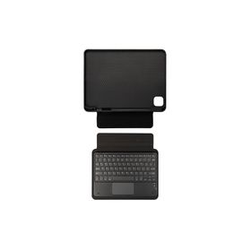 Zore Apple iPad Air 10.9 2020 4. Nesil Border Keyboard Bluetooh Bağlantılı Standlı Klavyeli Tablet Kılıf