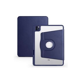 Zore Apple iPad Air 10.9 2020 4. Nesil Uyumlu Lacivert Termik Kalem Bölmeli Dönebilen Standlı Kılıf
