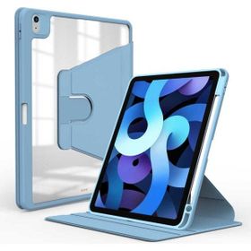 Zore Apple iPad Air 10.9 2020 4. Nesil Uyumlu Mavi Açık Nayn Dönebilen Standlı Kılıf