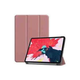 Zore Apple iPad Air 10.9 2020 4. Nesil Uyumlu Rose Gold Smart Cover Standlı 1-1 Kılıf
