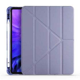 Zore Apple iPad Air 10.9 2022 5.Nesil Kılıf Tri Folding Kalem Bölmeli Standlı Kılıf