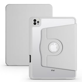 Zore Apple iPad Air 10.9 2022 5. Nesil Termik Kalem Bölmeli Dönebilen Standlı Kılıf