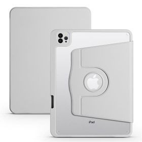 Zore Apple iPad Air 10.9 2022 5. Nesil Termik Kalem Bölmeli Dönebilen Standlı Kılıf