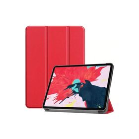 Zore Apple iPad Air 10.9 2022 5. Nesil Uyumlu Kırmızı Smart Cover Standlı 1-1 Kılıf