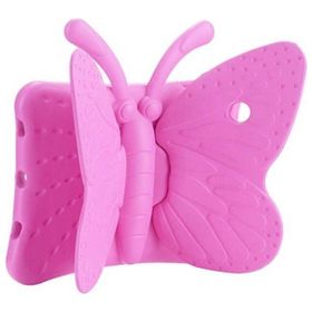 Zore Apple iPad Mini 2-3 Uyumlu Butterfly Standlı Pembe Tablet Kılıf