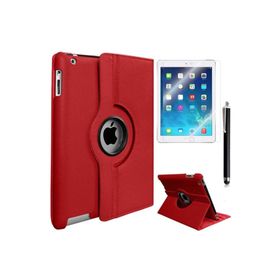 Zore Apple iPad Mini 2-3 Uyumlu Kırmızı Dönebilen Standlı Kılıf