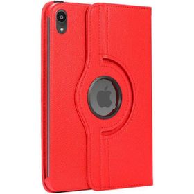 Zore Apple iPad Mini 2021 6. Nesil Dönebilen Standlı Kırmızı Kılıf