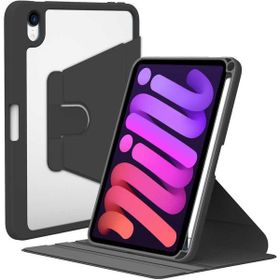 Zore Apple Ipad Mini 2021 6.Nesil Nayn Dönebilen Standlı Siyah Kılıf