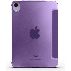 Zore Apple iPad Mini 2021 6. Nesil Smart Cover Standlı 1-1 - Mor Kılıf