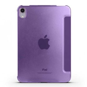 Zore Apple iPad Mini 2021 6. Nesil Smart Cover Standlı 1-1 - Mor Kılıf