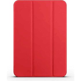 Zore Apple iPad Mini 2021 6. Nesil Uyumlu Kırmızı Smart Cover Standlı 1-1 Kılıf
