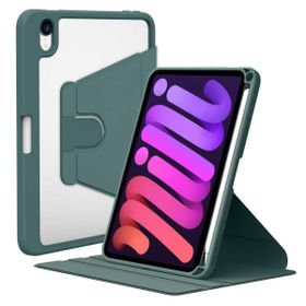 Zore Apple iPad Mini 2021 6. Nesil Uyumlu Koyu Yeşil Nayn Dönebilen Standlı Kılıf