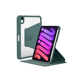 Zore Apple iPad Mini 2021 6. Nesil Uyumlu Koyu Yeşil Nayn Dönebilen Standlı Kılıf