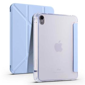Zore Apple iPad Mini 2021 6. Nesil Uyumlu Mavi Tri Folding Kalem Bölmeli Standlı Kılıf