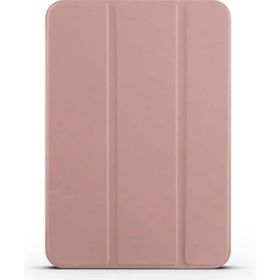Zore Apple iPad Mini 2021 6. Nesil Uyumlu Rose Gold Smart Cover Standlı 1-1 Kılıf