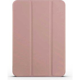 Zore Apple iPad Mini 2021 6. Nesil Uyumlu Rose Gold Smart Cover Standlı 1-1 Kılıf