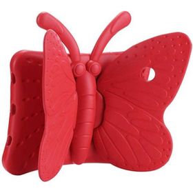 Zore Apple iPad Mini 5 Uyumlu Butterfly Kırmızı Standlı Tablet Kılıf