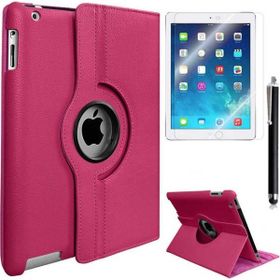 Zore Apple iPad Mini 5 Uyumlu Dönebilen Pembe Koyu Standlı Kılıf