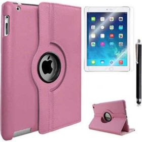 Zore Apple iPad Mini 5 Uyumlu Dönebilen Pembe Standlı Kılıf