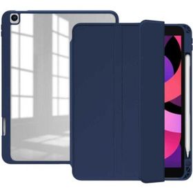 Zore Apple iPad Pro 10.5 7.Nesil Nort Arkası Şeffaf Standlı Lacivert Kılıf