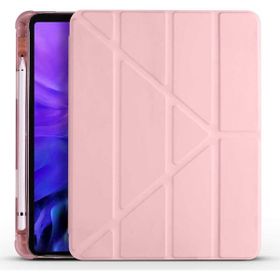 Zore Apple iPad Pro 10.5 7. Nesil Tri Folding Smart With Pen Standlı - Rose Gold Kılıf