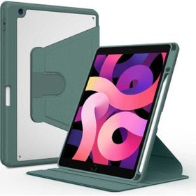 Zore Apple iPad Pro 10.5 7. Nesil Uyumlu Koyu Yeşil Nayn Dönebilen Standlı Kılıf