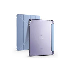 Zore Apple iPad Pro 10.5 7. Nesil Uyumlu Mavi Tri Folding Kalem Bölmeli Standlı Kılıf