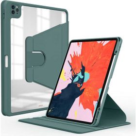 Zore Apple iPad Pro 11 2022 M2 Nayn Dönebilen Standlı - Koyu Yeşil Kılıf