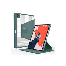 Zore Apple iPad Pro 11 2022 M2 Uyumlu Koyu Yeşil Nayn Dönebilen Standlı Kılıf