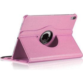 Zore Apple iPad Pro 12.9 2018 3. Nesil Dönebilen Standlı - Açık Pembe Kılıf