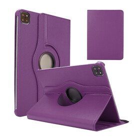 Zore Apple iPad Pro 12.9 2020 4. Nesil Dönebilen Standlı - Mor Kılıf