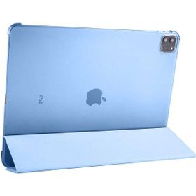Zore Apple iPad Pro 12.9 2020 4. Nesil Smart Cover Standlı 1-1 - Mavi Kılıf