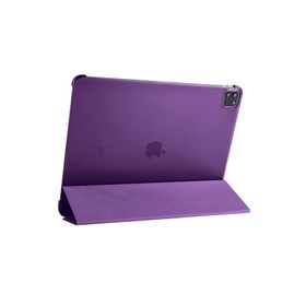Zore Apple iPad Pro 12.9 2020 4. Nesil Smart Cover Standlı 1-1 - Mor Kılıf