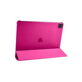 Zore Apple iPad Pro 12.9 2020 4. Nesil Smart Cover Standlı 1-1 - Pembe Kılıf