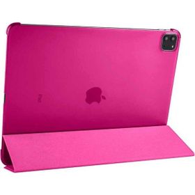 Zore Apple iPad Pro 12.9 2020 4. Nesil Smart Cover Standlı 1-1 - Pembe Kılıf
