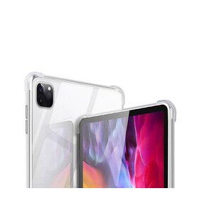 Zore Apple iPad Pro 12.9 2020 4. Nesil Tablet Nitro Anti Shock Silikon Kapak - Renksiz Kılıf