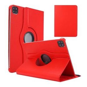 Zore Apple iPad Pro 12.9 2021 5. Nesil Dönebilen Standlı - Kırmızı Kılıf