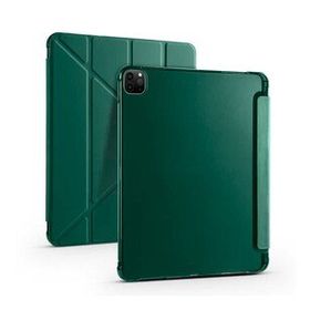 Zore Apple iPad Pro 12.9 2021 5.Nesil Kılıf Tri Folding Kalem Bölmeli Standlı Kılıf