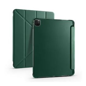 Zore Apple iPad Pro 12.9 2021 5.Nesil Kılıf Tri Folding Kalem Bölmeli Standlı Kılıf