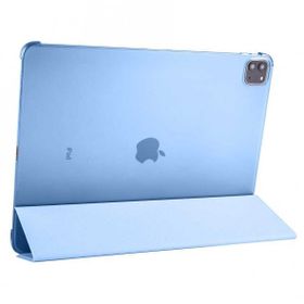 Zore Apple iPad Pro 12.9 2021 5. Nesil Smart Cover Standlı 1-1 - Mavi Kılıf