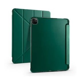 Zore Apple iPad Pro 12.9 2022 M2 Tri Folding Kalem Bölmeli Standlı Kılıf