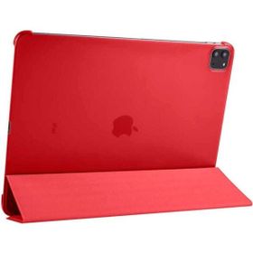 Zore Apple iPad Pro 12.9 2022 M2 Uyumlu Kırmızı Smart Cover Standlı 1-1 Kılıf