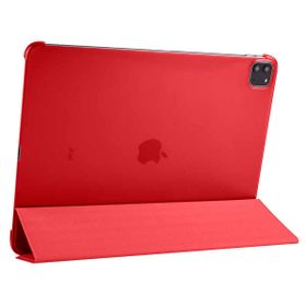 Zore Apple iPad Pro 12.9 2022 M2 Uyumlu Kırmızı Smart Cover Standlı 1-1 Kılıf