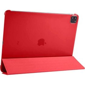 Zore Apple iPad Pro 12.9 2022 M2 Uyumlu Kırmızı Smart Cover Standlı 1-1 Kılıf