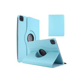 Zore Apple iPad Pro 12.9 2022 M2 Uyumlu Mavi Dönebilen Standlı Kılıf