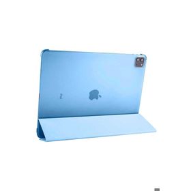 Zore Apple iPad Pro 12.9 2022 M2 Uyumlu Mavi Smart Cover Standlı 1-1 Kılıf