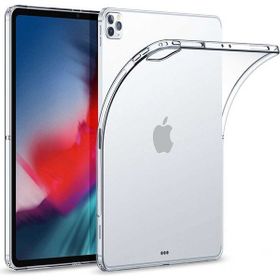 Zore Apple iPad Pro 12.9 Pro 2020 4. Nesil Süper Silikon Kapak - Renksiz Kılıf