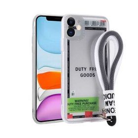 Zore Apple iPhone 11 Desenli El Askılı İpli Astana Silikon Kapak Kılıf